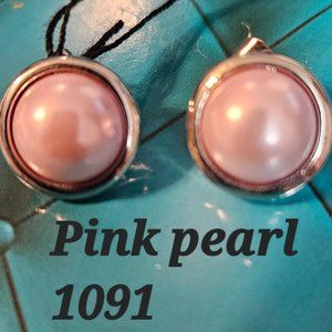 Premier Designs Earrings Pink Pearl